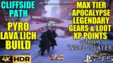Cliffside Path Max Tier Loot! XP Point OUTRIDERS WORLDSLAYER Pyromancer Lava Lich Build Gameplay PS5