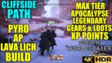 Cliffside Path Max Tier Loot! XP Points OUTRIDERS WORLDSLAYER Pyromancer Lava Lich Eruption Build