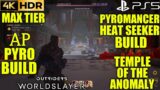 Pyro Heatseeker AP Build OUTRIDERS WORLDSLAYER Pyromancer Build Temple of the Anomaly Gameplay PS5