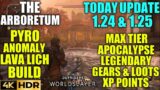 The Arboretum Max Tier Loot! XP Points OUTRIDERS WORLDSLAYER Update 1.25 Pyromancer Build Gameplay