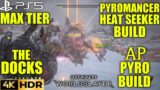The Docks Max Tier Loot! XP Points OUTRIDERS WORLDSLAYER AP Pyromancer Heat Seeker Build Gameplay 4K