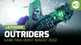 Xbox Game Pass Quest August 2022 – Leitfaden mit Outriders