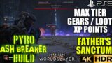 Fathers Sanctum Pyromancer Ash Breaker Build OUTRIDERS WORLDSLAYER Pyromancer Build Gameplay PS5 4K