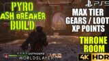 Throne Room Max Level Gears Pyromancer Ash Breaker Build OUTRIDERS WORLDSLAYER Pyromancer Build PS5