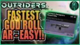 !PATCHED! Outriders How to get GOD ROLL AR FAST! | Earthborn Renegade