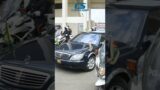 Kenya's Presidential Limo Mercedes Benz S600 Pullman with the BMW police Outriders
