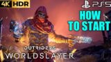 How to Start Outriders Worldslayer DLC PS5 | Outriders Worldslayer How to Start DLC PS5 4K 60FPS HDR