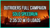 Outriders Speedrun In Under 3 Hours [2:35:32 w/o loads]