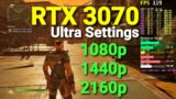 Outriders | RTX 3070 | Ultra Settings | 1080p/1440p/2160p | Performance Test