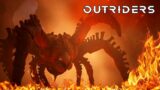 Outriders Worldslayer Shooter Video Gameplay Molten Depths Acari Giant Lava Spider Boss Fight